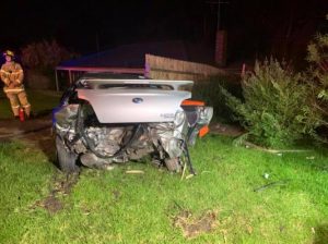 Chirnside joyride ends in front yard