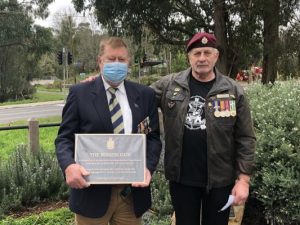 Recognising Roger’s commitment to RSL