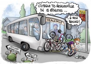 CARTOON: Bus bike racks