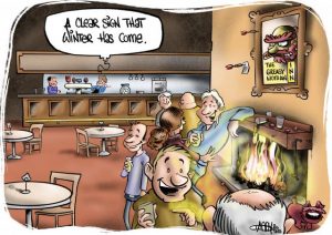 CARTOON: Winter at the pub