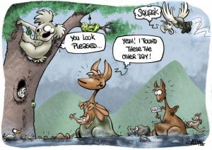 CARTOON: Just a bit wet