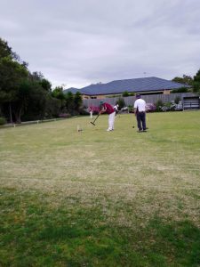 Some tight fought games for Lilydale Croquet