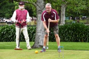13th hoop nailbiters in Lilydale Croquet