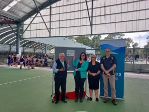 Netball gets a refresh with court covers opened