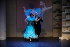 Dancing in step in love and ballroom