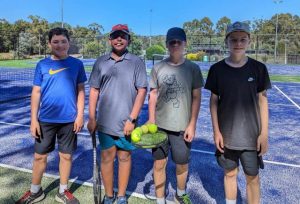 Junior players return to the tennis court after holiday break