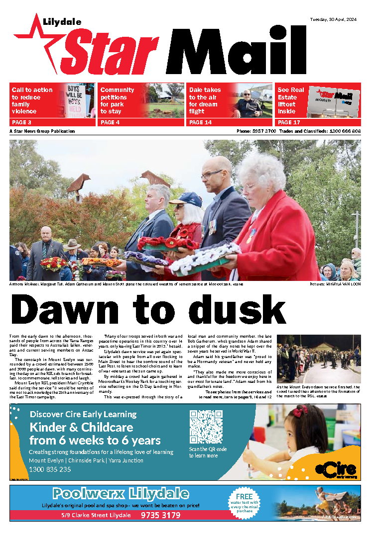 Mail - Lilydale Star Mail - 30th April 2024 | Lilydale Star Mail