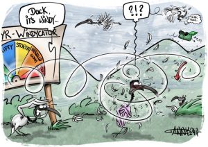 CARTOON: Strong Winds swept across the Outer East