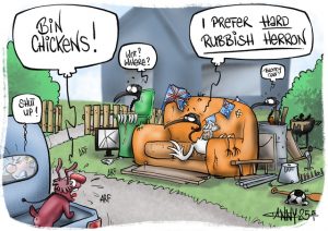 CARTOON: Hard rubbish herons