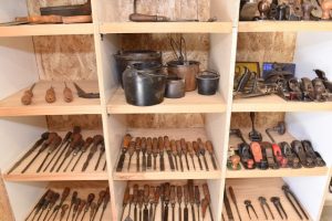 New display of vintage tools at Mont De Lancey Historic Homestead