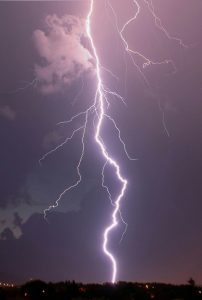 Lightning strike sends radio into shock