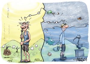 CARTOON: Contrasting weather