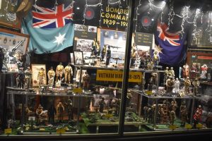 Healesville Jewellers’ Anzac Day commemorative window display