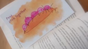 Peas keep showing up at Lilydale Library