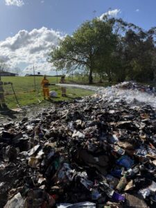 Recycling truck fire a reminder of correct disposal