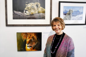 Realistic view of endangered wildlife both near and far