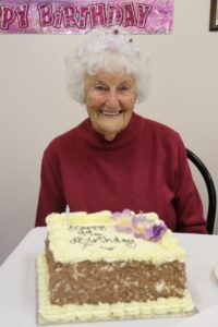 99 tales and a bottle of champagne to celebrate Dawn Rooke’s birthday