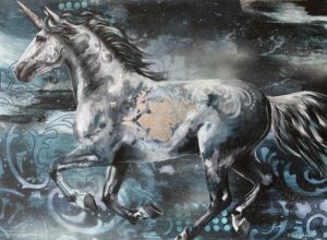 Magical unicorn paintings at Re’em