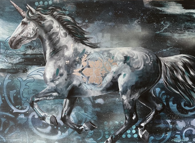 Magical unicorn paintings at Re’em