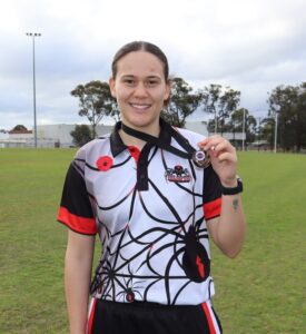 Serena Gibbs wins inaugural Remembrance Day medal